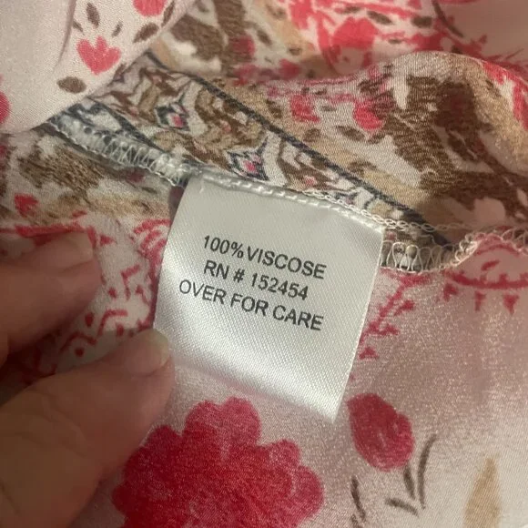 Kyla Seo Anthropologie Womens Colorful Oversized Tunic Boho Pintuck Blouse S - Picture 11 of 12